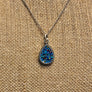 Black and Blue Opal Necklace