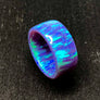 Periwinkle Fire Solid Opal Ring