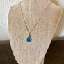 Black and Blue Opal Necklace