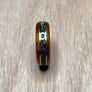 Expedited: Mahogany with Cold Black Opal and Black Epoxy Ring