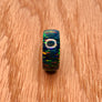 Cold Black Fire Solid Opal Ring