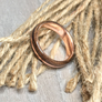 CUSTOM: Quarter Sawn Walnut Burl and Copper Ring
