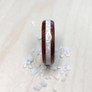 CUSTOM: Walnut with White Opal/Rose Gold Banding and Tungsten Core Ring