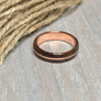 CUSTOM: Quarter Sawn Walnut Burl and Copper Ring