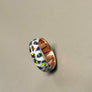 Custom Glow/White pearl Galaxy Cluster Sterling Silver Ring