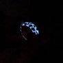 Custom Glow/White pearl Galaxy Cluster Sterling Silver Ring
