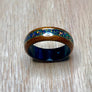 Expedited: Mahogany with Cold Black Opal and Black Epoxy Ring