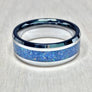 Tungsten With White Opal Lapis And Pyrite Ring