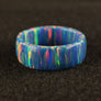 Teal Fire Solid Bello Opal Ring