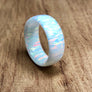 Snowy Solid Opal Ring