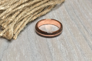 CUSTOM: Quarter Sawn Walnut Burl and Copper Ring