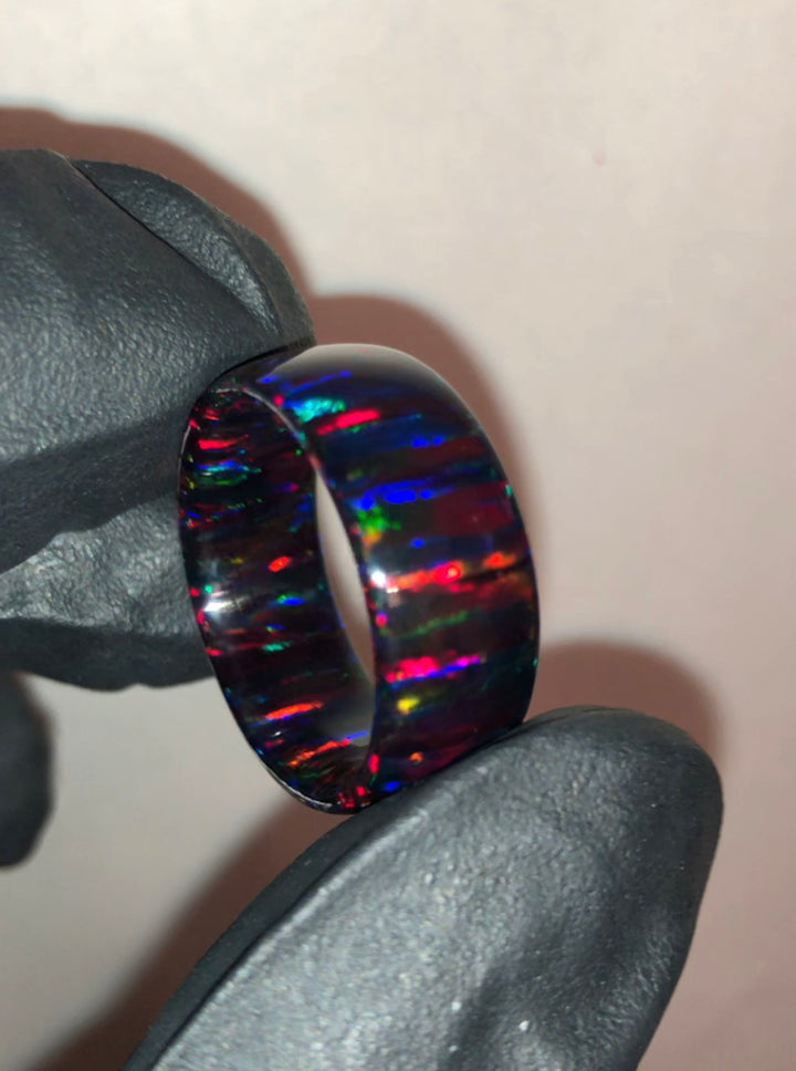 Crimson Solid Opal Ring